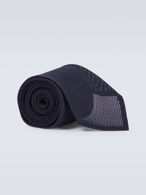 Silk grenadine tie