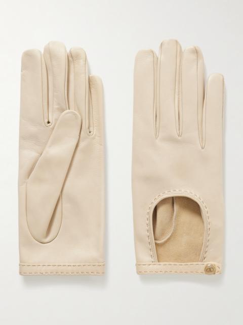 Vlogo Leather Gloves
