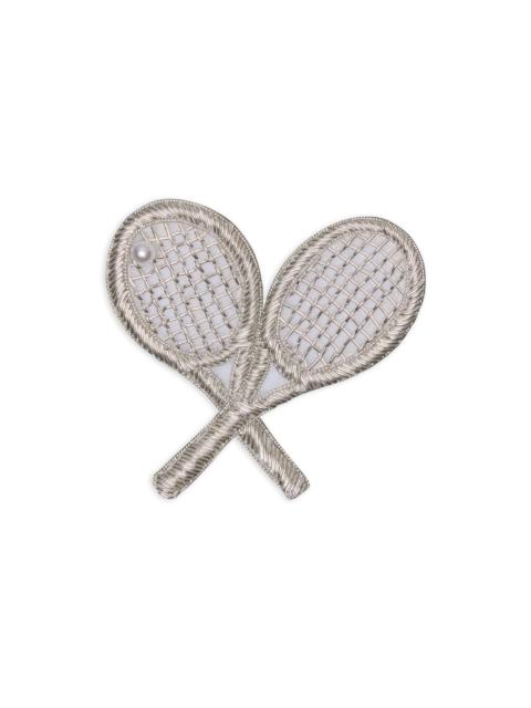 tennis-racket brooch