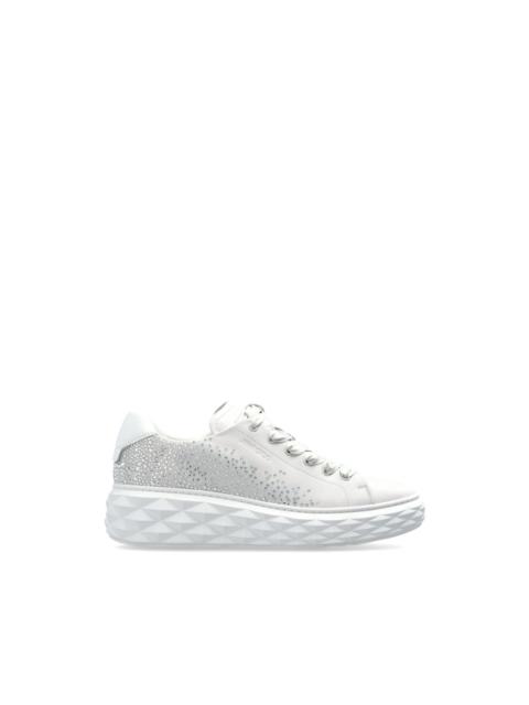 Diamond Light Maxi crystal-embellished leather sneakers