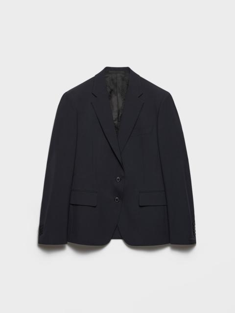 Single-breasted wool jacket