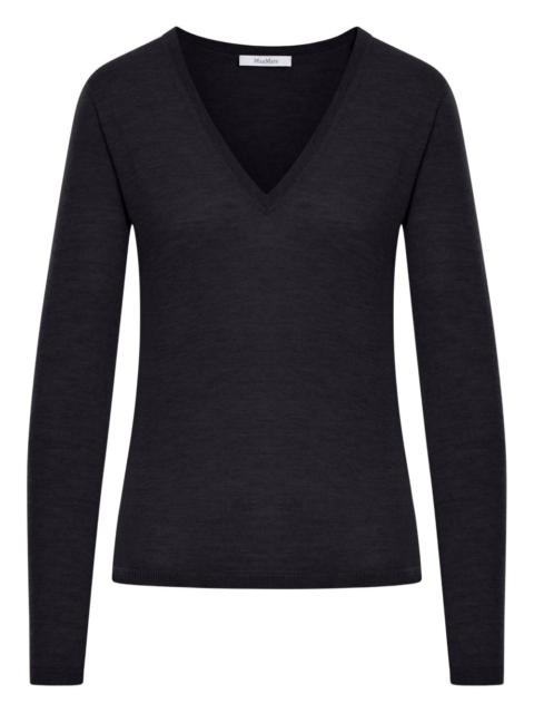V-neck cashmere sweater