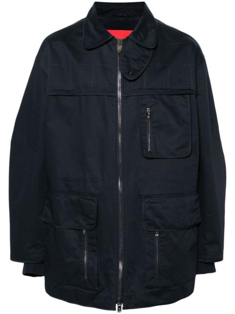 quilted cargo coat