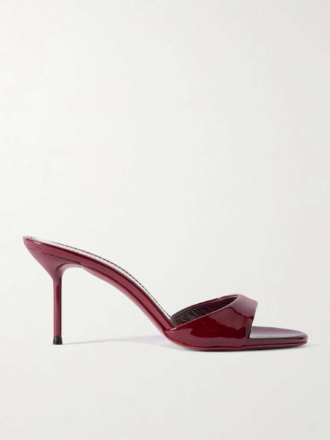 Lidia patent-leather mules Burgundy