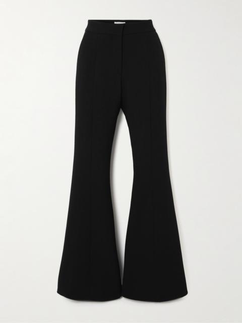 Desmond Wool-crepe Flared Pants
