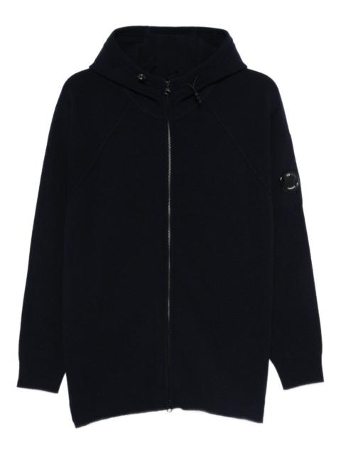 zip-up hooded jacket