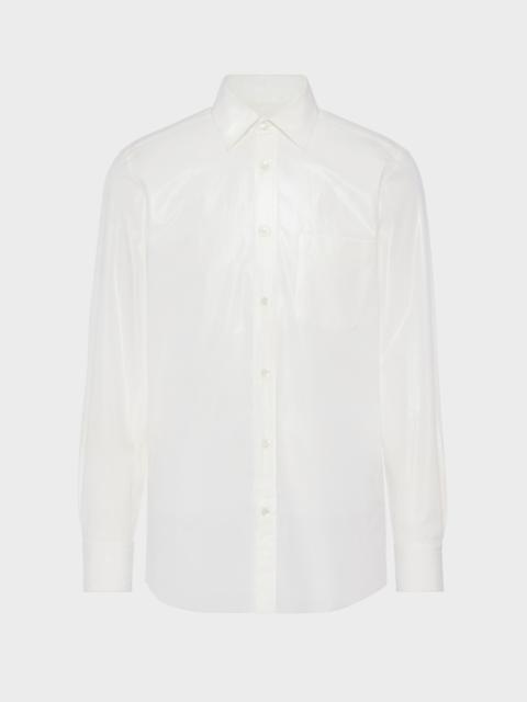 Foiled cotton poplin shirt