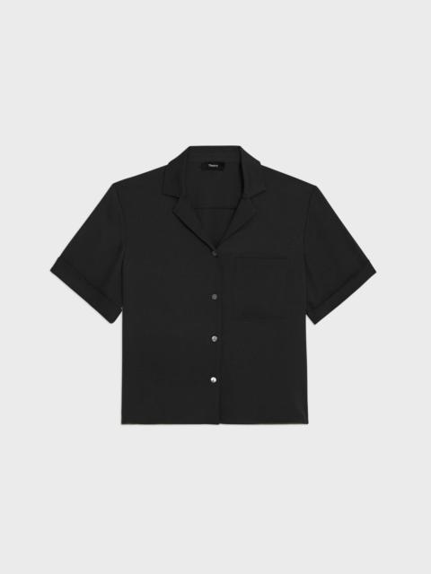 Camp Shirt in Silk Georgette