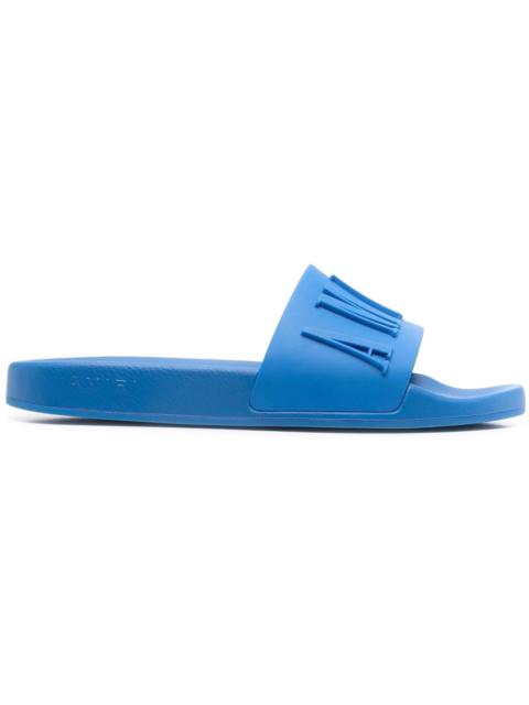 AMIRI Pool Slide Debossed Royal Blue
