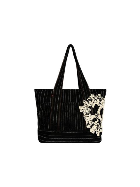 Denim Tears Peace Patchwork Tote Black