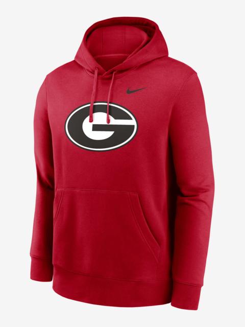 Georgia Bulldogs Primetime Evergreen Club Primary Logo Nike Men's College Pullover Hoodie