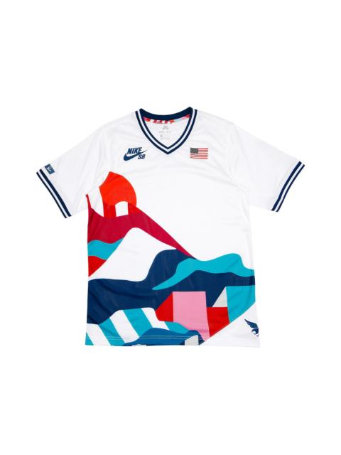 Nike SB x Parra USA Federation Kit Crew Jersey White/Brave Blue