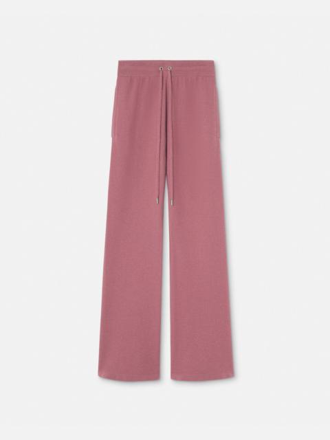 Wool-Blend Flared Towel Pants