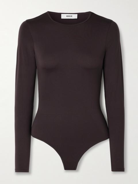 Aura Stretch-jersey Thong Bodysuit