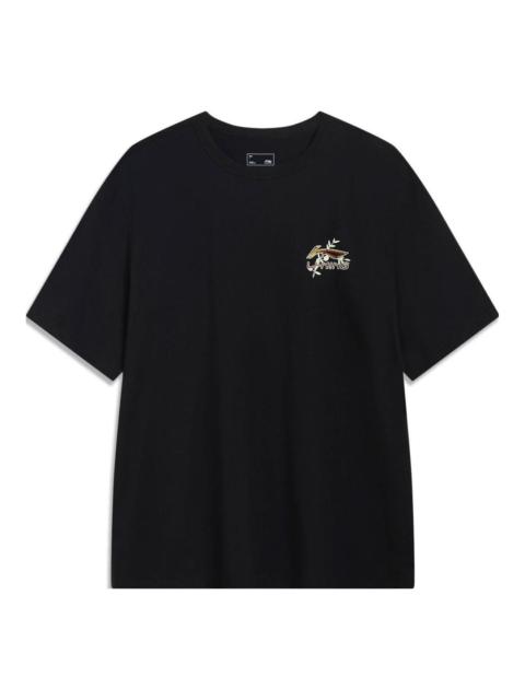 Li-Ning Classic Logo T-shirt 'Black' AHSU973-2