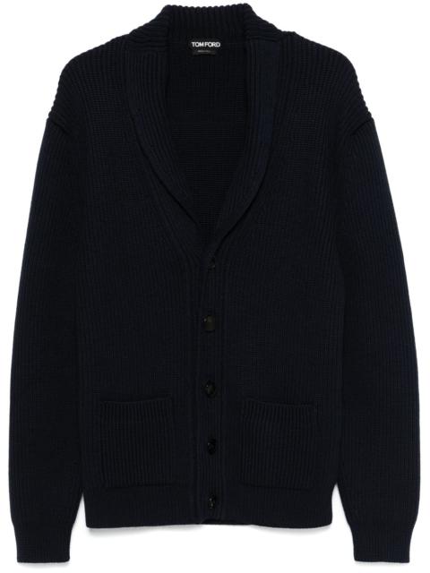 shawl-collar cardigan