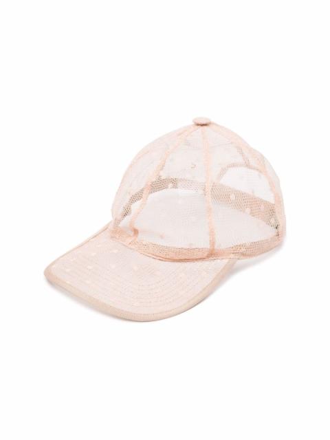 Point D'esprit mesh baseball cap