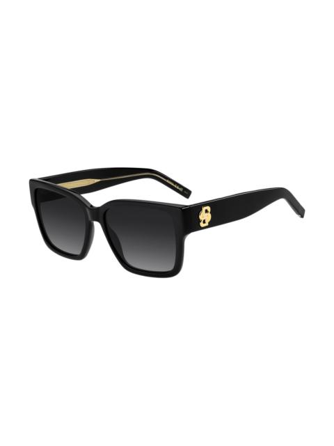 BLACK-ACETATE SUNGLASSES WITH DOUBLE B MONOGRAM