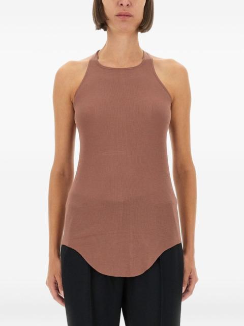 racerback curved-hem top