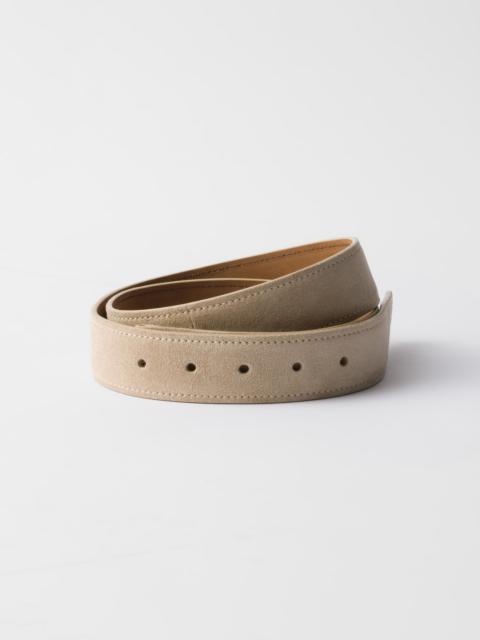 Suede belt strap