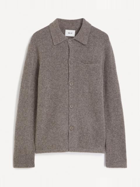Jonas Boucle Yarn Polo Cardigan