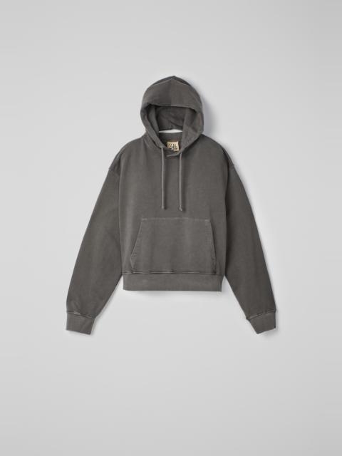 Faded Black Mineral Dye Boxy Hoodie
