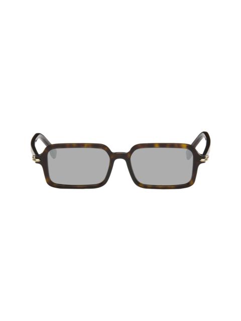 Brown & Black 'Fendi' Selleria Rectangle Sunglasses