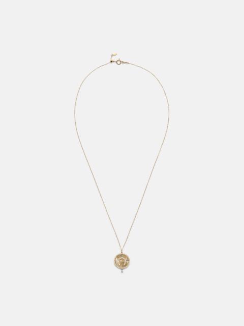 Lucky Charm Horseshoe 18kt gold necklace with diamonds