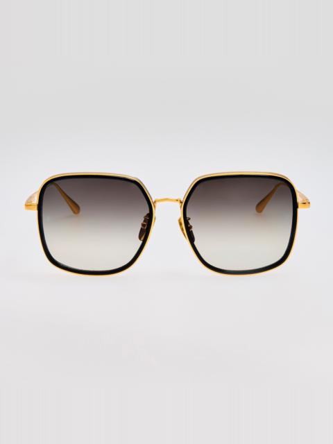 Alicia Sunglasses in Black and Gold
