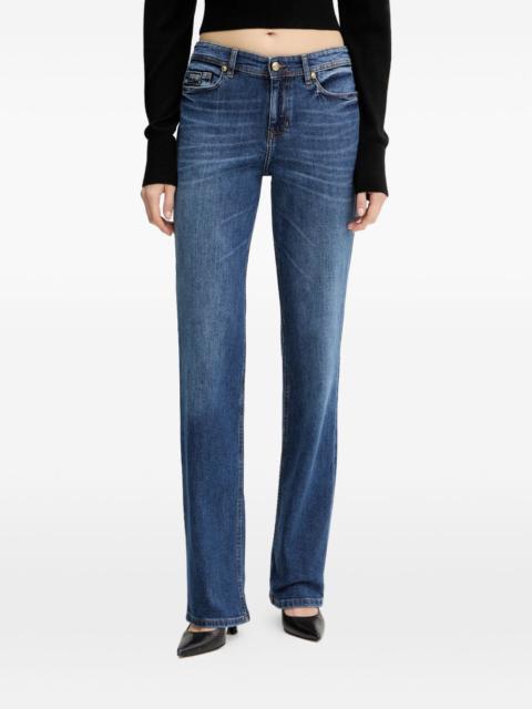 logo-patch belt-loop jeans