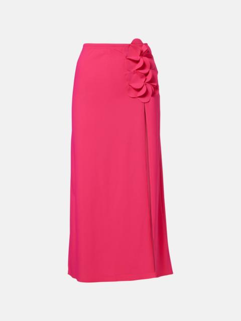 Tess floral-appliqué beach cover-up