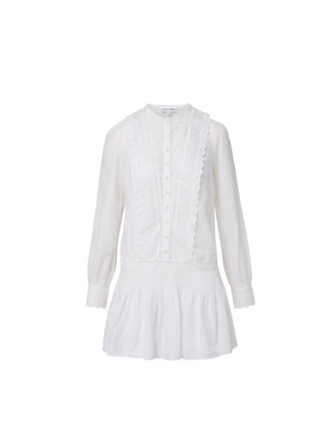 MARGUERITE EYELET MINI DRESS