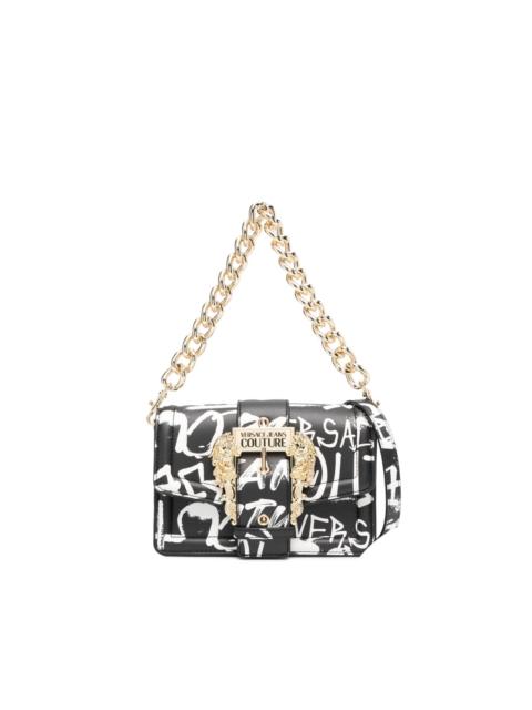 graffiti-print crossbody bag