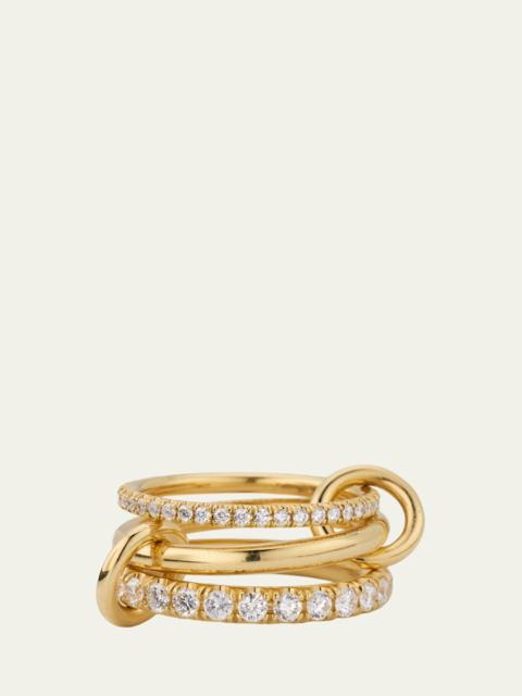 Norah 18K Yellow Gold Pave Diamond Ring