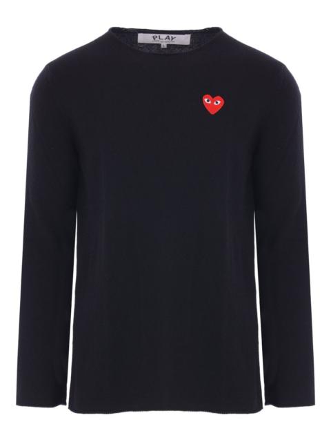 heart-logo wool sweater
