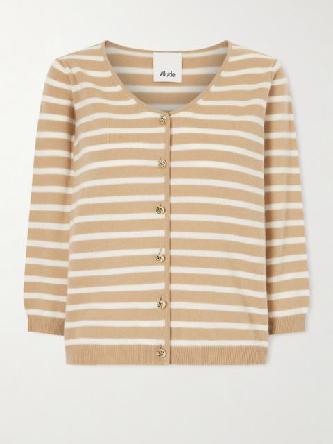 Striped Cashmere Cardigan