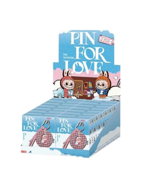 Pop Mart The Monsters Labubu Pin for Love Letter Pendant Sealed Case (N-Z) (14 Blind Boxes) PPMT-250