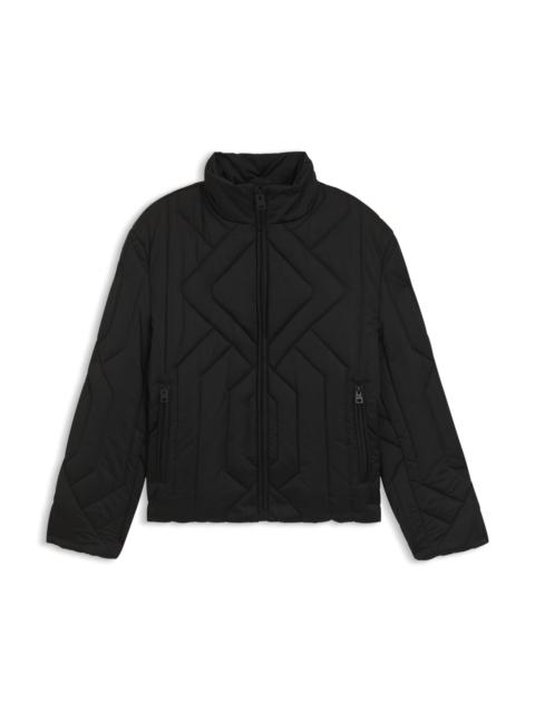 WATER-REPELLENT JACKET IN QUILTED SATIN