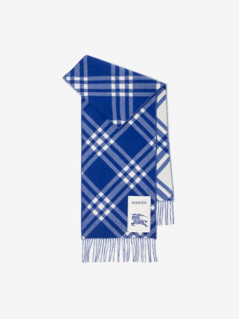 Check Cashmere Scarf
