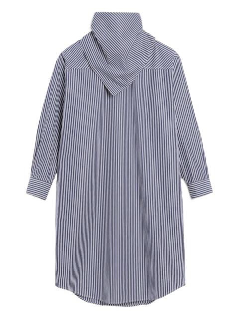 striped bandana-collar shirt