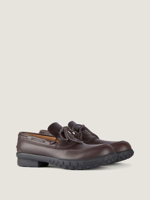 GIVENCHY ECHO BOAT SHOES IN LEATHER