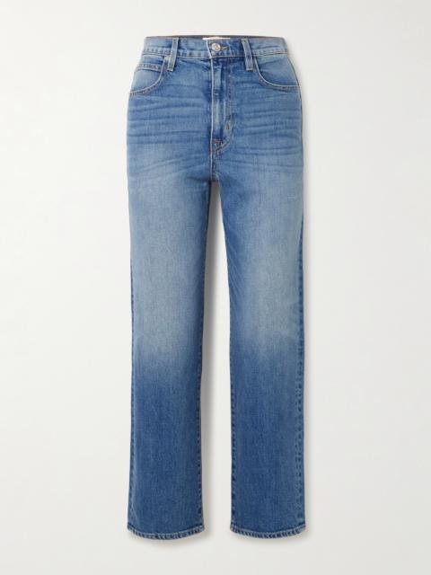 London Crop High-rise Straight-leg Jeans