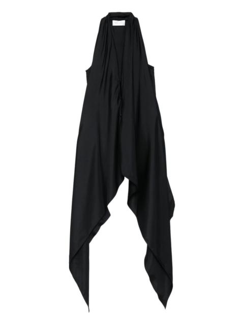 asymetric halter top