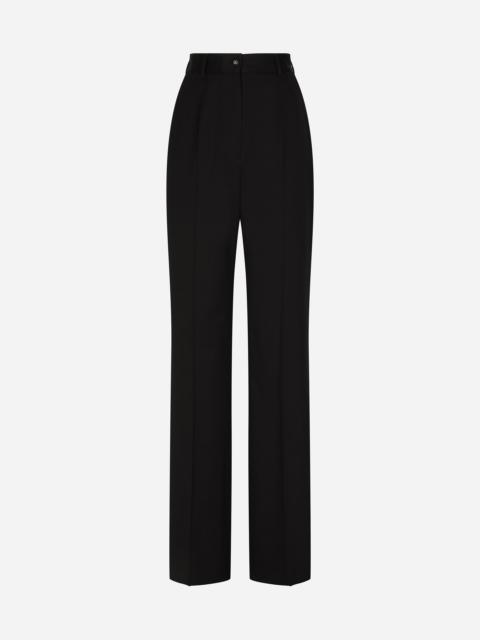 Gabardine palazzo pants