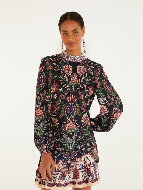 Black Marvelous Garden Lenzing™ Ecovero™ Mini Dress