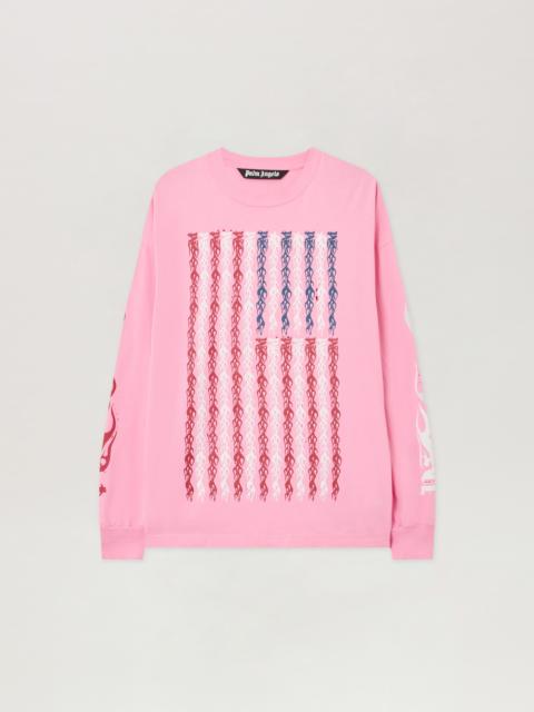 Flames Flag Long Sleeve T-Shirt