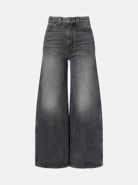 Delina high-rise wide-leg jeans