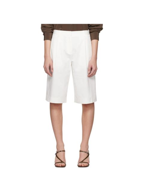 White Long Chino Shorts