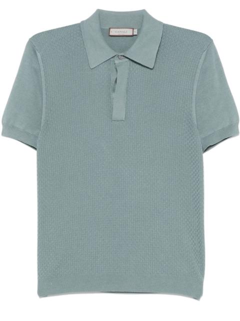 textured polo shirt