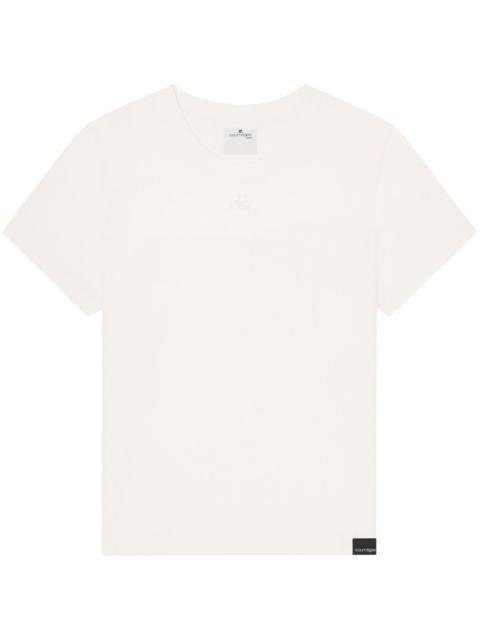 logo-embroidered cotton T-shirt